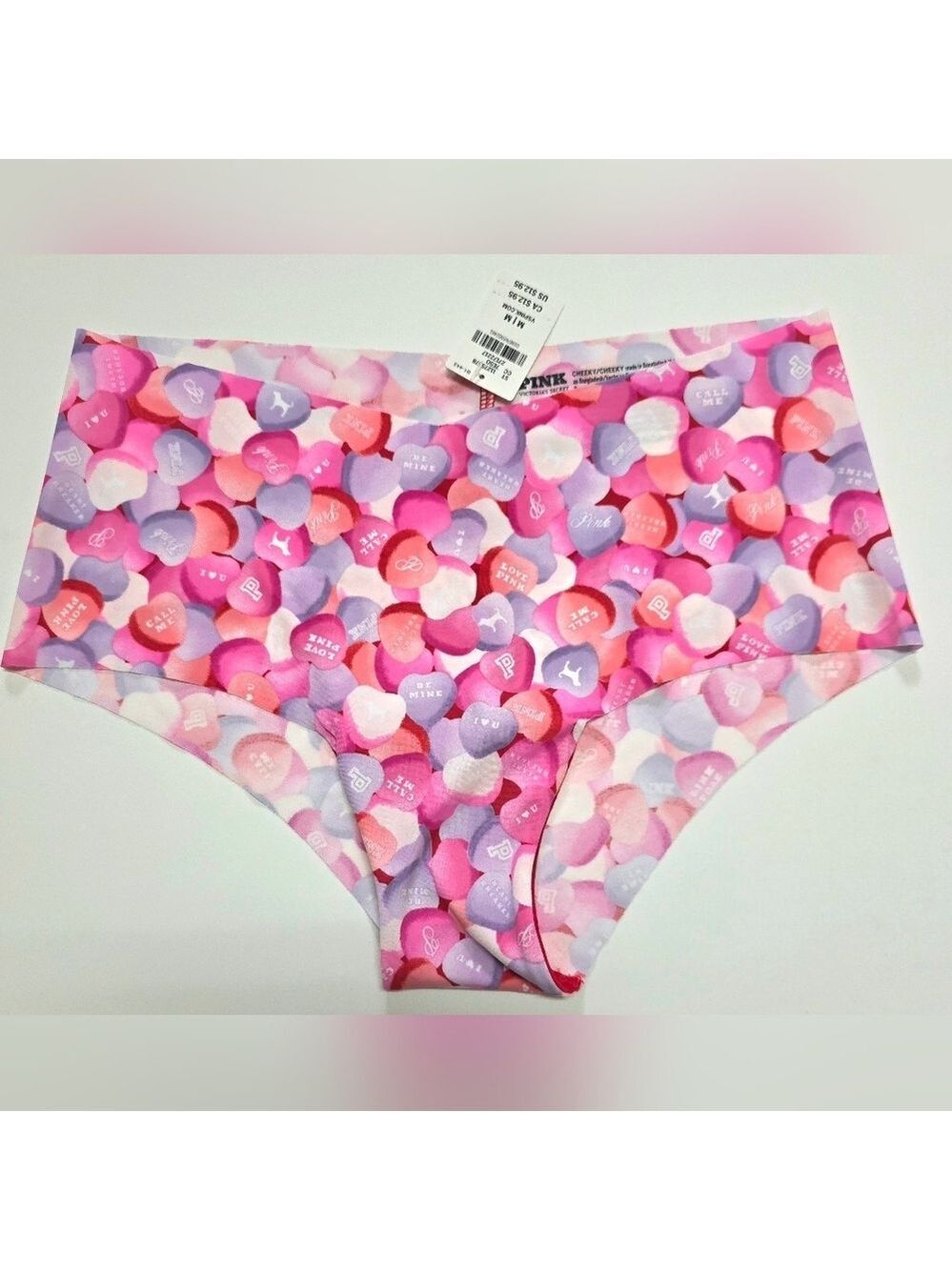 Victoria's Secret Pink No Show Cheeky Panty Medium New With Tag